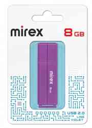 MIREX Flash drive USB2.0 8Gb Line, 13600-FMULVT08, Violet, RTL